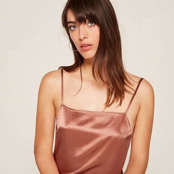 Reformation Rosie Pink Silk Maxi Dress S - Picture 4 of 4